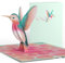Lovepop® 3D Pop-Up Karte Liebes Kolibri elegante Grußkarte zum Geburtstag, Valentinstag, Muttertag, Hochzeitstag, Jahrestag | inkl. Umschlag & Versteckfach für Geld & Gutscheine