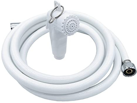 Glac Store 29.402.10 Douchette de douche avec bouton tuyau de 2,5 m pour bateau, nautique et nettoyage