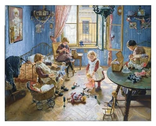 2241 - Adventskalendar Kinderstube by Fritz Uhde