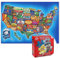 Jigsaw Puzzles for Adults 1000 Pieces - USA Map Jigsaw Puzzle,Educational Toy Indoor Family Game