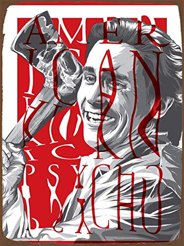 BCTS The American Psycho Vintage Style Metall Werbung Wandschild Schild Blechschild Metalldekor Metallschild Poster 30,5 x 40,6 cm SPA5
