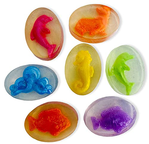 Handseife für Kinder | verschiedene Motive | mit Figur zum Herauswaschen | Frischegewicht ca. 50 g | palmölfrei