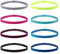 VEGCOO 8 Sport Stirnband Dünn Antirutsch Elastische Stirnbänder Sport Haarband Dünn Rutschfest Geeignet für Jungen Mädchen Und Kinder(fluoreszierendes grün,rosenrot,kieferngrün,königsblau)