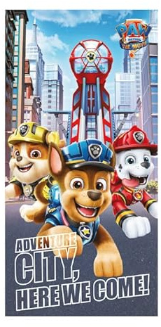 Jerry Fabrics F – Strandtuch – Badetuch – Paw Patrol – Kinder – 70 x 140 cm – 100 % Baumwolle