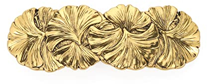 KKJOY Vintage Metall Haarspange Gold, Ginkgo Blatt Haarklammer, Haarnadeln Groß, Gothic Haarspangen Damen, Braut Haarschmuck Hochzeit, Bananenspange für Frauen und Mädchen