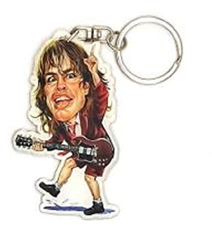 Porte Cles Plastique Caricature Angus Young