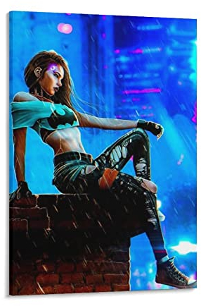 GUNDE Cyberpunk Edgerunners Poster Japanische Cyberpunk Anime Serie Poster Kunst Poster Leinwand Malerei Dekor Wanddruck Foto Zuhause Modern Dekorative Poster