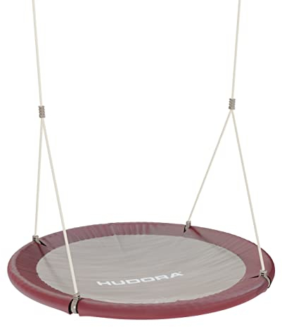 HUDORA Nestschaukel Lounge - Höhenverstellbare Hängeschaukel mit 90/110cm Durchmesser für bis zu 150kg - Schaukel mit geschlossener Sitzfläche - Familienschaukel für drinnen & draußen