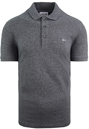 Lacoste Slim Fit Short Sleeve Grey Mens Cotton Polo Shirt PH4014 SXY