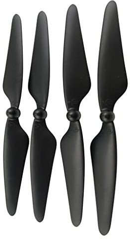 JoiJoy 2 Paar CW CCW Propeller Klingen Prop für Hubsan H501S RC Drohne Teile, schwarz,