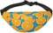 Frische Orange Frucht Bauchtasche für Frauen Männer Taille Tasche Verstellbarer Gürtel Lässige Brusttasche Bauchtaschen für Reisen Wandern Hüfttaschen, Schwarz , Einheitsgröße