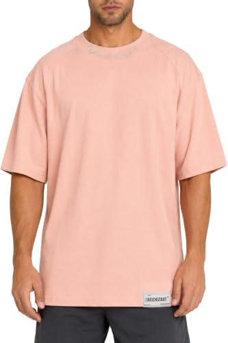 Reichstadt Herren Oversized T-Shirt Modern mit Patch-Design | Stylisches Basic mit Rundhalsausschnitt, kurze Ärmel, angenehmer Komfort, hochwertige Verarbeitung, vielseitig kombinierbar