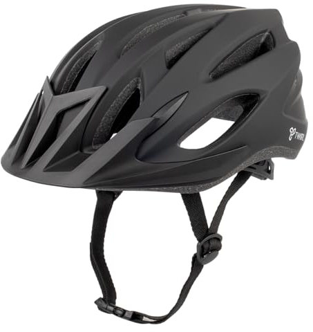 TWIRL Fahrradhelm Gravel ONE, schwarz, modernes Design, optimale Passform durch Fitsystem, Helmpolster, Belüftung, hohe Schlagfestigkeit, leicht, hochwertiges Kunststoff, 54-58 cm