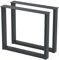 BK Styl 2 Stück Tischbeine aus Metall U-Form | Tischgestell aus 80x40mm Profilen | Tischkufen Tischfüße Möbelbeine für Schreibtische & Esstische (815x720mm Anthracit)
