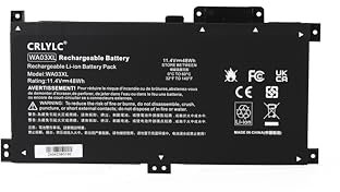 CRLYLC 48Wh WA03XL WA03 Laptop Battery for HP Pavilion X360 14-BA 15-BK 15-BR 15-BR001TX Series WAO3XL WA03048XL HSTNN-LB7T HSTNN-UB7H TPN-W126 916367-541 916367-421 9168 12-055 916812-855 Battery