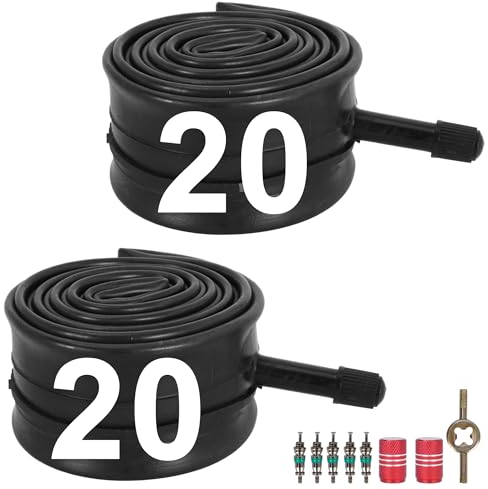 40/47-406 Schlauch mit 32mm Schrader-Ventil,20x1.50/1.75 Robuste Fahrradschlauch für Straße, Berg, Bahn, Cyclocross, MTB, Cruiser, Kinderfahrrad, Fatbike,26x1.50 26x1.75(2er Pack)