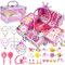 PinkSheep Einhorn Kinder Schmuck Spielzeug Mädchen: Kleinkind Prinzessin Dress Up Einhorn Spielzeug Set, 3 4 5 6 7 8 9 10 Jahre, Geburtstag Weihnachts Geschenke