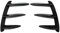 DZSQOMHGD Kühler Kühlergrill Für Mercedes Für Benz W176 A200 A250 A260 A45 Automuster Heckstoßstange Splitter Spoiler Sport Kühlergrill(1Pair Black)