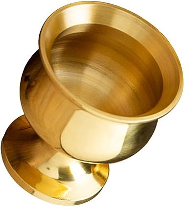 MAGICLULU Cuenco De Ofrenda De Altar De Latón Budista Taza De Agua De Buda De Tamaño Pequeño Para Decoración Del Hogar Y Del Templo