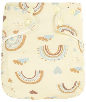 Lumina Höschenwindel One-Size inkl. extra langer Einlage (3,5-15kg): Rainbow love