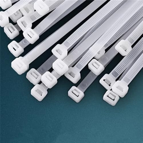 Large Zip Ties 250Pcs Zip Ties 7.8mm Wide/800mm Long Cable Ties Big Industrial Plastic Tie Wraps with 60 Pounds Tensile Widely Used Anywhere Durable New (White)