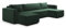KEF-MEBLE Ecksofa Porto – U-Form – 309x88x185 cm – Mit Schlaffunktion – Liegefläche 135x276 cm – Stauraum für Bettwäsche – Wellenfederung und Schaumstoff - Poso 14