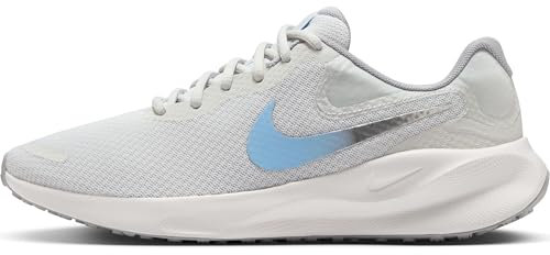 Nike Revolution 7 Straßenlaufschuh für Damen, Photon Dust/Mtlc Pewter-Psychic Blue, FB2208-013, 41 EU (W 9.5 US)