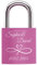 mtb more energy Graviertes Liebesschloss, frei gestaltbar mit vielen Farben, Motiven & Schriftarten - personalisiertes Liebes-Schloss Vorhängeschloss - individuelles Pärchen-Geschenk - Pink
