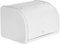 Panera decorativa de hierro con tapa 39 x 24 x 21 cm blanca Caroube