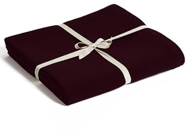 Yoga Studio Organic Cotton Yoga Blanket – 142 x 205cm Meditation Blanket, GOTS Certified, Compact, Easy-To-Carry. Yoga Essentials (Raspberry)