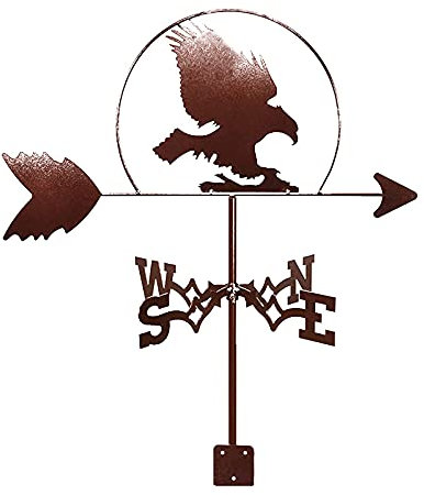 Wetterfahne, Wetterfahne aus Edelstahl, Windrichtungsanzeiger, Wetterhahn, Richtungsanzeiger, Gartenstecker, Kunst (Katze)