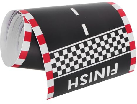TOYANDONA DIY Race Car Track Tape Floor Adhesive Road Sticker for Cars Realistic Traffic Signs for Boys and Party Decoration and Classroom Playroom Creative Teaching Tape