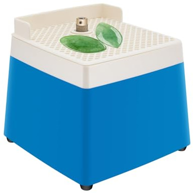 Elektrische Kantenschleifmaschine Glas & Keramik, Diamant Schleifkopf 4200RPM, 65W Tischgerät mit Wasserzufuhr, Überlastschutz & Zubehör für Handwerk, Werkstatt & DIY