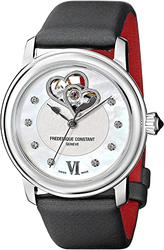 Frédérique Constant Damen Analog Automatik Swiss Made Armbanduhr Double Heart Beat