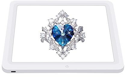 PULUZ Photo Studio LED Panneau Lumineux sans Ombre 8 X 8 / 20 x 20 cm Photographie Softbox Lumière inférieure avec câble d'alimentation USB pour Les Bijoux Alimentaires Tir