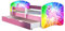 Kinderbett Jugendbett mit einer Schublade und Matratze Rausfallschutz Rosa 70 x 140 80 x 160 80 x 180 ACMA II (18 Pony Regenbogen, 70 x 140 cm + Bettkasten)