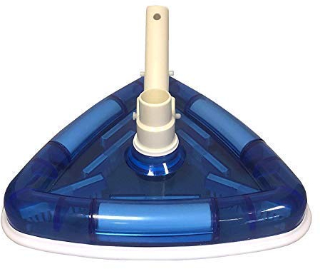 well2wellness® Poolsauger Pool Bodensaugerbürste 'Dreieck Power transparent' - speziell für eckige Becken