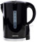 Daewoo 1.7L Electric Kettle – Fast Boil, Lightweight Plastic, 2200W Power, Auto Shut Off, Boil Dry Protection, Black Jug Kettle for Home, Office, Dorm
