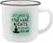 GRUSS & CO Becher Motiv Erstmal nichts | New Bone China Porzellan, Emaille-Optik, 35 cl | Geschenk, Sprüchetasse | 46979