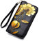 FORRICA Femme Portefeuille Grande Capacite Porte Monnaie Porte-chéquiers Porte-Cartes Dessin PU Cuir RFID Blocage Portefeuille Dames Long Portefeuille Or