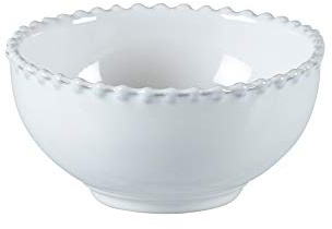 Costa Nova, Pearl colección, Vajilla elegante, gres, Cuenco fruta , blanco, 13 cm, 6 piezas
