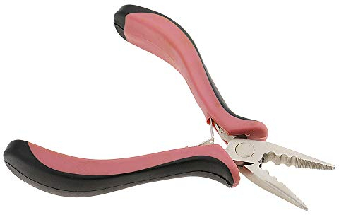 Professional Hair Extension Tool Pliers Removal Opening Pliers for Use with Micro Rings Pre-Bonded Hair Extensions