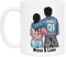 Kiddle-Design Paar-Tasse Personalisiert mit Namen Valentinstag Jahrestag Hochzeitstag Geschenk für Pärchen Freund und Freundin Individuelle Pärchen Kaffeetasse