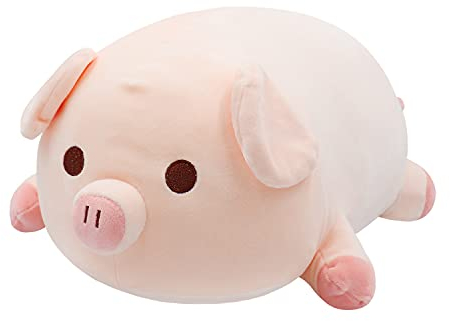 Schönes Schwein Puppen Spielzeug Schlafendes Umarmungs Kissen für Freunde Schwein Plüsch Kinder Puppen Kissen Puppen Spielzeug Weiches Spielzeug Geburtstagsgeschenk, Dekoration zu Hause, 15,7 Zoll