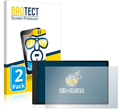 BROTECT Schutzfolie für Garmin DriveSmart 76 | 2 Stück Transparenter Displayschutz Made in Germany Klare Displayschutz-Folie Clear Einfache Montage Case-Friendly