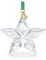 SWAROVSKI Jahresausgabe 2023 Ornament, klarer Kristallstern mit 97 Facetten, goldfarbener Etikett, Teil der Swarovski Annual Edition Kollektion