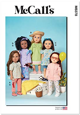 MCCALLS M8378OS 18 Doll Clothes OS (ONE Size)