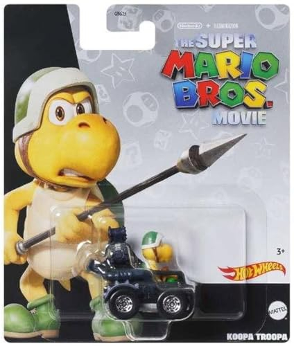 Hot Wheels Super Mario Movie Koopa Troopa Spielzeugauto, Maßstab 1:64