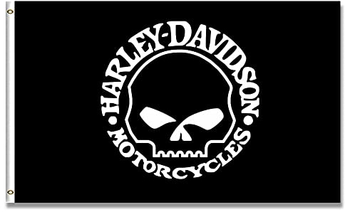 Kasflag Motorrad-Flagge für Fans (90 x 150 cm, 150D Poly), Wanddekoration für den Außenbereich, Männerhöhle