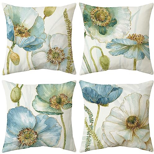 ARNTY Kissenbezug 45x45, Kissenbezüge 4er Set Dekokissen Kissenbezüge Dekoration Outdoor Kissenhülle Dekokissen für Schlafzimmer, Sofa, Stuhl, Bett, Garten (Lotus, Velvet)